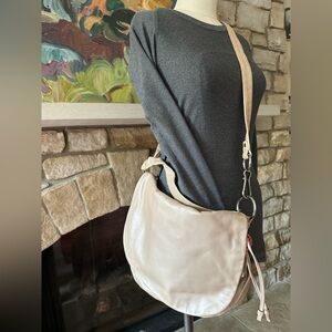 Coach  Cream Leather Hobo Bag